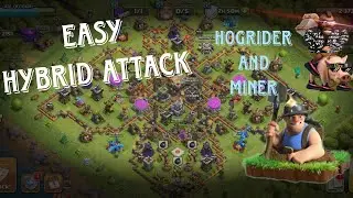 EASY TH11 ATTACK STRATEGY | HYBRID ATTACK WITH HOGS AND MINERS | EASY MASTER LEAGUE 3 STAR