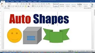How to Insert AutoShapes in Ms word| Work with Auto Shapes| Ms word 2016/2007