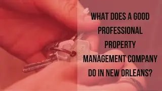 What Does a Good Professional Property Management Company Do in New Orleans?