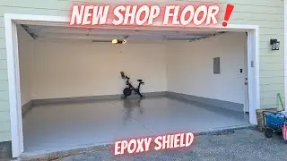 Shop Gets New Floor! | Rustoleum Epoxy Shield