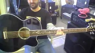 Michael Kelly Dragonfly 5 strin acoustic electric bass test and overview. Grandcentral Music