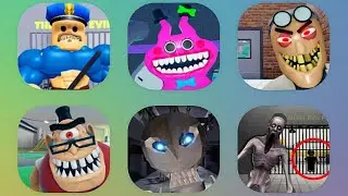 Miss Happi's Toy Shop, Muscle Barry's Prison, Mr Stinky Arrst, Wil Son's Prison(scary obby)
