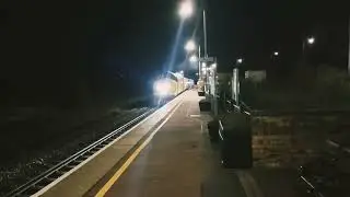 2 Class 37 Diesel Locomotives heading through Whittlesea Station platform 2 towards Ely.