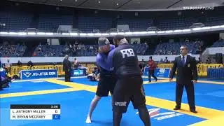 Ibjjf Nogi Worlds 2019 Purple belt ultra heavyweight Leonard Miller vs Matthew Mccrary