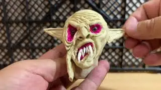 How i sculpted a monster bust.