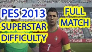 PES 2013 | SuperStar Difficulty | Portugal v Italy FULL Match