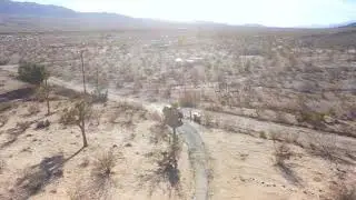 Royalty Free Desert Van Drone Stock Video Footage