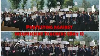 Wangkhao Government College students|Protest against insufficient Teachers|Day 1.