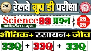 RRB Group D Science 100 MCQ'S | RRB Group D Biology Important Question 2025 | RRB Group D Class 2025
