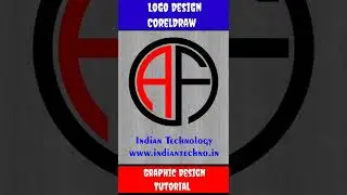 Professional Logo Design in CorelDraw | AF Letter Logo Design #shorts #coreldraw #logodesign #3dlogo