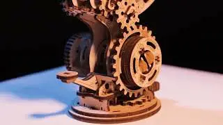 Kinetic Globe Mechanisches Holzpuzzle mit 205 Teilen von Eco-Wood-Art