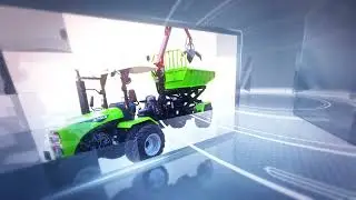 Huili Machinery Slope Mountain Multi-Functional All in one Tractor