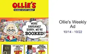 Ollie's Weekly Ad 10/14 - 10/22