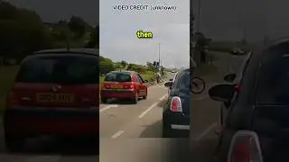 Road Raging Cyclist Gets Funny Instant Karma!
