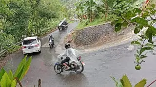 The step winding Sarongge incline in Sukabumi indonesia