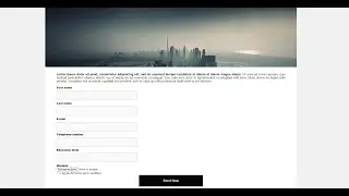 Сreation tutorial resume submission form using only HTML & CSS