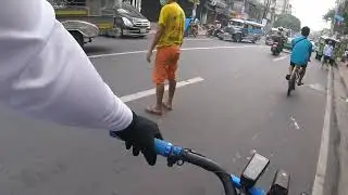 Daily commute bike to work in Metro Manila