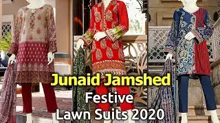 New JUNAID JAMSHED (FESTIVE) Lawn Dresses 2020 | Pakistani Lawn Unstitched Summer Stylish Suits