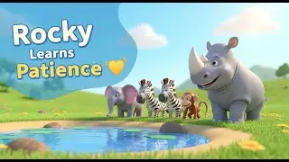 Rocky the Rhino Learns Patience | Wait Your Turn Story for Kids | Mini Mind Club 🦏🌟