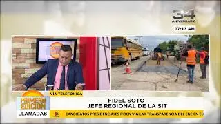 Inicia bacheo de la carretera CA-13 comenzando desde Tocoa a Corocito.