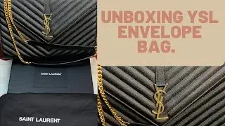 YSL Envelope Bag/Unboxing