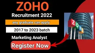 zoho recruitment 2022 | Zoho Off Campus Drive 2022 Registration | off campus drive for 2021 batch