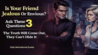 Unmasking Jealousy: Three Questions to Identify Fake Friends | Daily Motivational Quotes #motivation