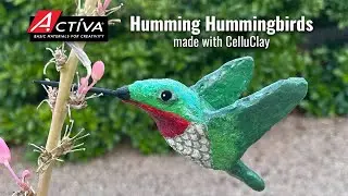 Humming Hummingbirds made with CelluClay