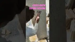 create rustic texture creating🏫🌏#texture#walldecor#rustic#rell#decorating#shortfeed #texturerelease