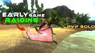 Early Game RAIDING!|Solo unofficial pvp server(Ark Mobile)||Ark Survival Evolved Mobile||Ep-1