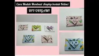 Cara Membuat Amplop lucu bentuk Kelinci dari Kertas Origami untuk Pemula / DIY ORIGAMI