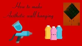 How to make aesthetic wall hanging।subscribe for more videos
