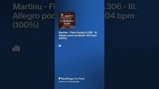 Martinů &ndash; Flute Sonata III mov &bull; Piano Accompaniment 🎶 #Shorts