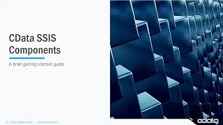 CData SSIS Components - Getting Started
