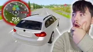 Abia tin E91 pe drum de la prea multi cai | Test BeamNG