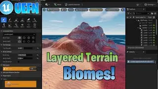 UEFN - Layered Landscape Material Biomes Tutorial