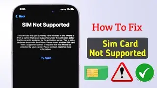 How To Fix Sim Card Not Supported Samsung | Fix Sim Not Allowed Problem