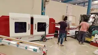 ZHT vacuum membrane press machine Installing at customer factory