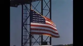 US flag and the US President flag During the year 1952 ธงชาติอเมริกาและธงประธานาธิบดีสหรัฐช่วงปี2495
