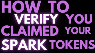 How To Verify You Claim Your Spark Tokens? (XRP AIRDROP)