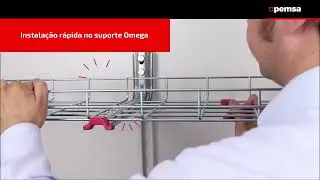 Instalar calha Rejiband&reg; nos suportes Omega SPLUS e refor&ccedil;ados RPLUS