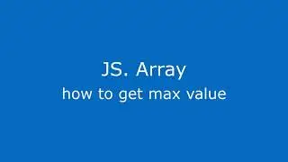 JavaScript array max value