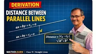 Derivation of Distance Between Parallel Lines (Class 11 Maths)