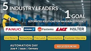 June 4th - Automation Day: Five Industry Leaders, One Goal Issum, Germany