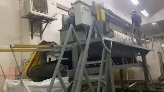 filter press running site,  auto type, square plate, 80sq/100sq ㎡