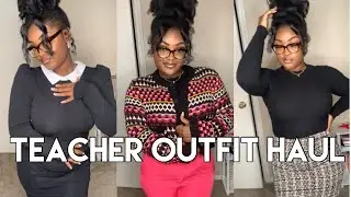 ZARA & SHEIN TRY ON HAUL | TEACHER OUTFITS✏️🍎👩🏾&zwj;🏫