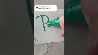Here you are Perla! 💚 #116 #green #markers #art #name #foryou #viral
