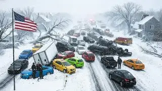 🚨 1 MINUTE AGO: Illinois Snowstorm Triggers Lake-Effect Chaos, I-80 Frozen
