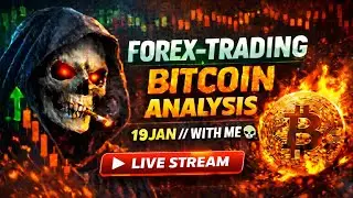 FOREX-TRADING BITCOIN ANALYSIS 19 JAN // WITH ME 💀🔥  #forextrading #trading #stockmarket