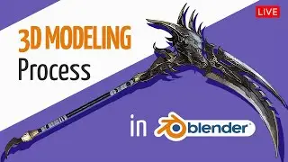 Modeling a Fantasy Weapon in Blender | Part 2